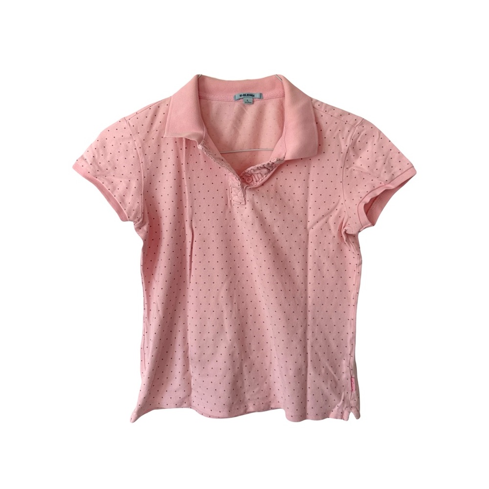 Light Pink Baleno Polka Dot Polo